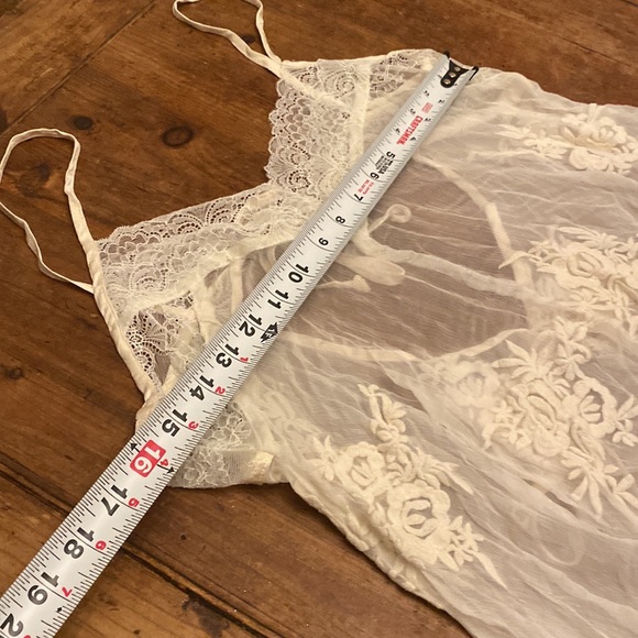 White lace FP sample slip tunic dress. Reserved - Picture 9 of 9